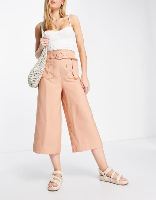 Keepsake Fields wide leg culottes in pink