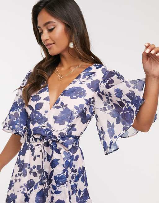 Keepsake halo floral gown ASOS