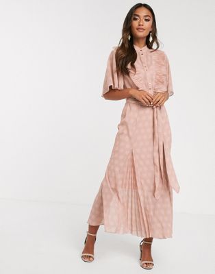 Keepsake - Passion - Midi-jurk met stippen-Roze