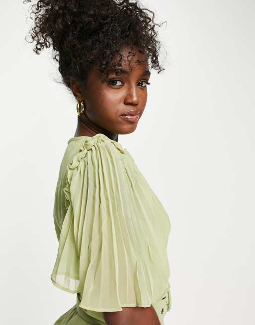 Keepsake Ruins tea dress in green ASOS