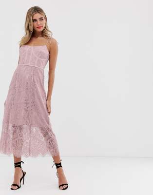 keepsake lovable lace midi dress