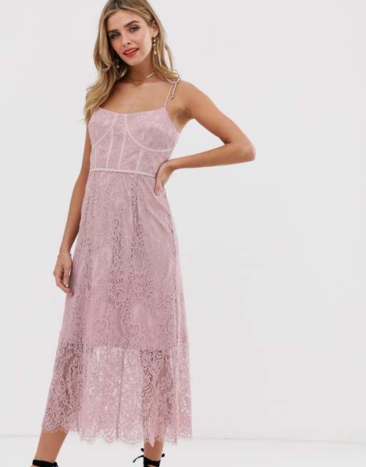 Keepsake lace midi dress sale