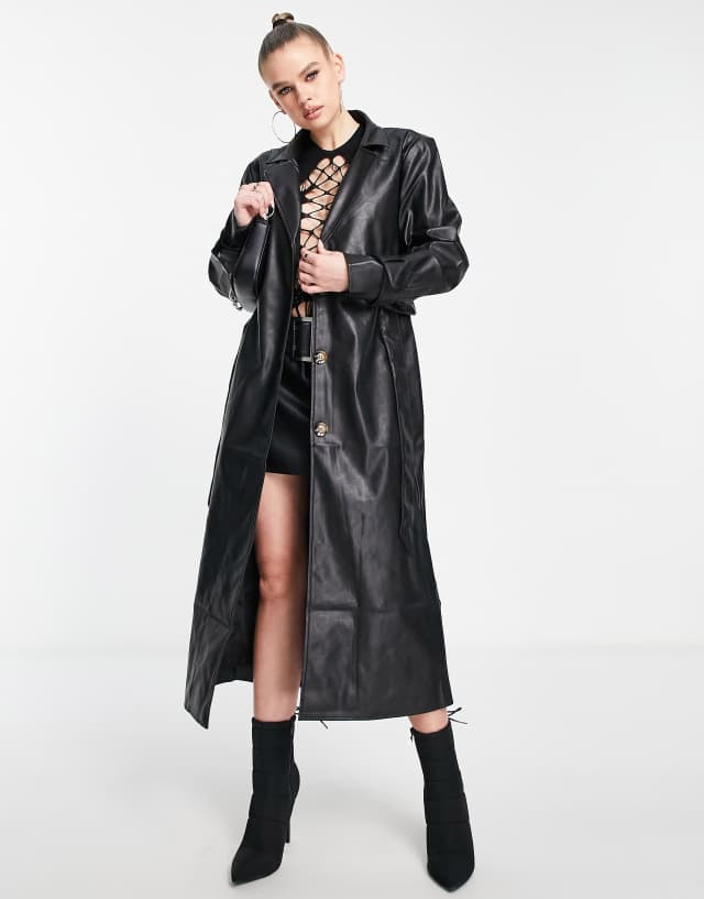 Kendal & Kylie black duster jacket