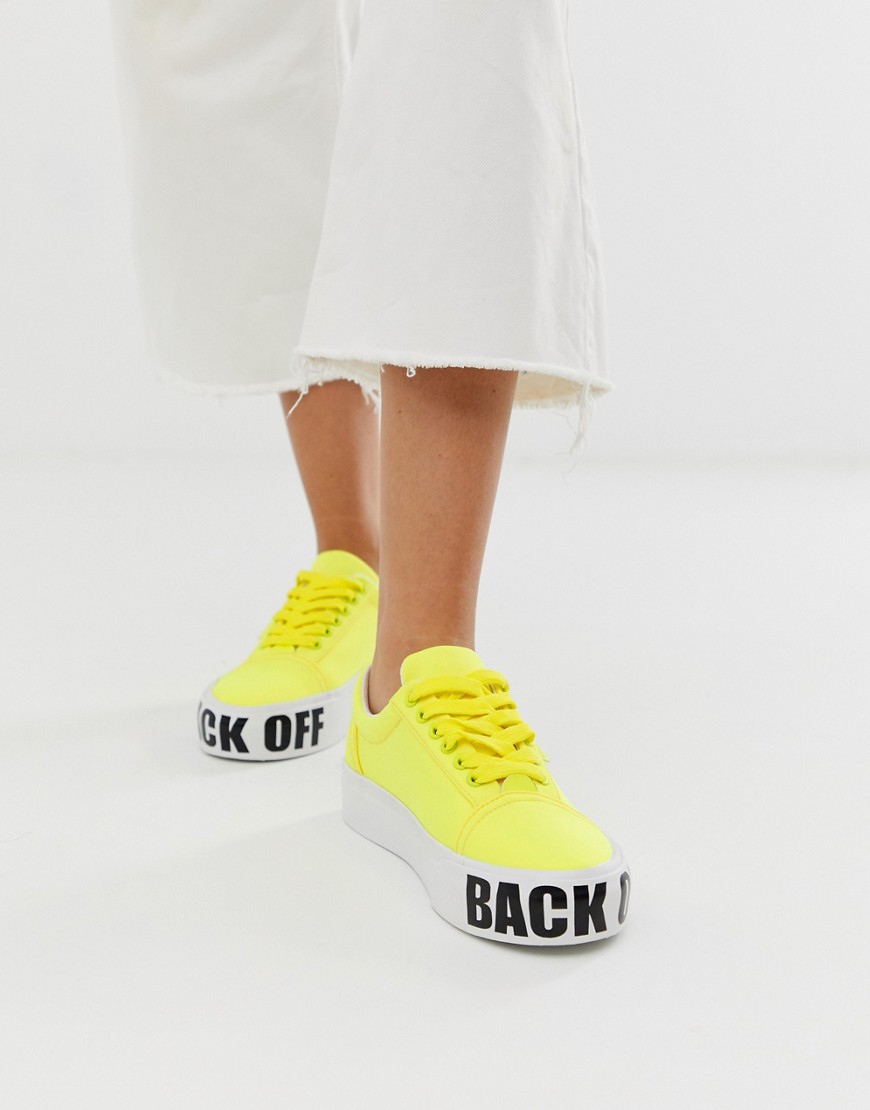 Kendall + Kylie - Sneakers fluo stringate-Giallo