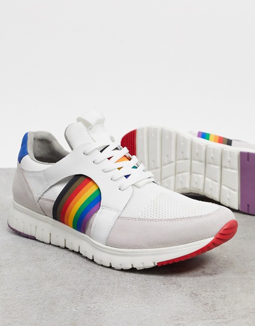 Kenneth Cole bailey pride trainers in white
