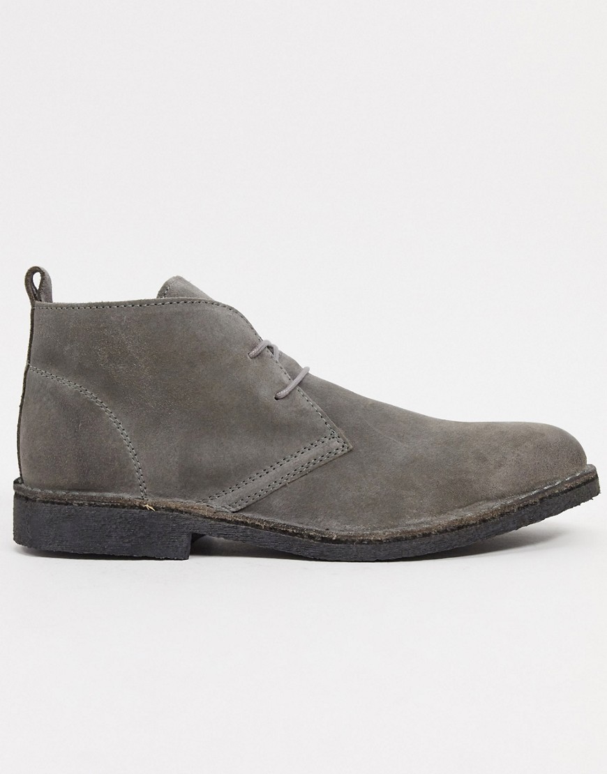 Kenneth Cole hewitt chukka boots in gray suede-Grey
