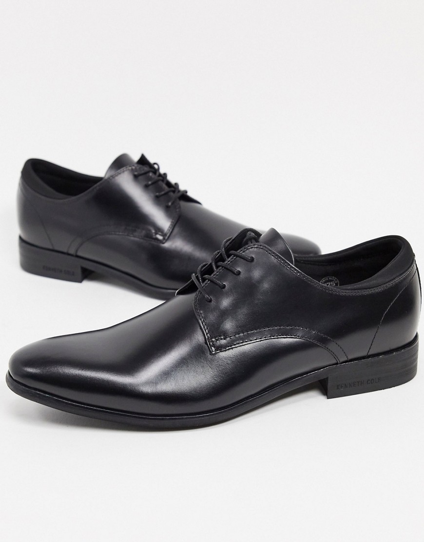 Kenneth Cole Men's Futurepod Plain-toe Patent Leather Oxfords In Black