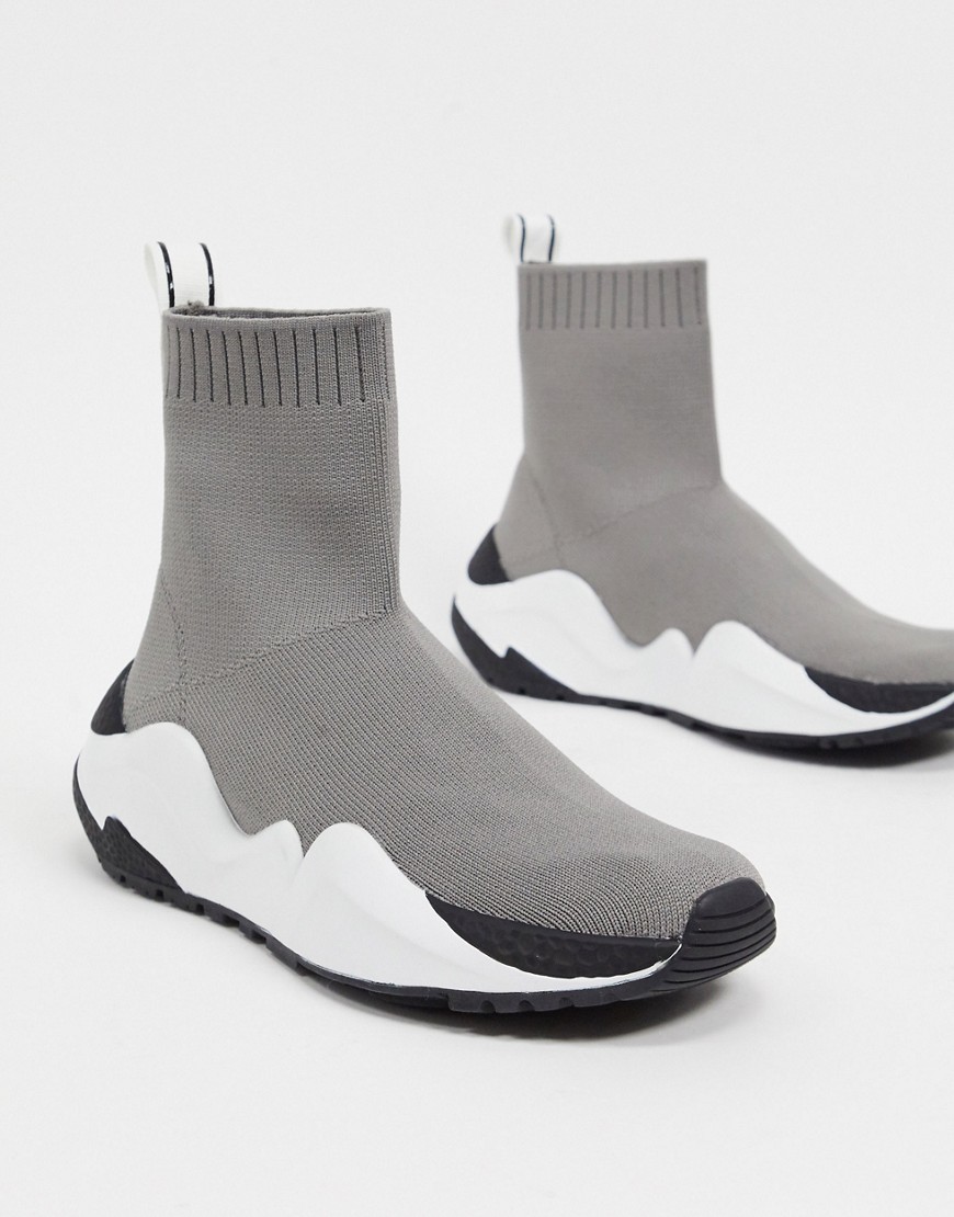Kenneth Cole - Maddox - Sneakers met rek in grijs
