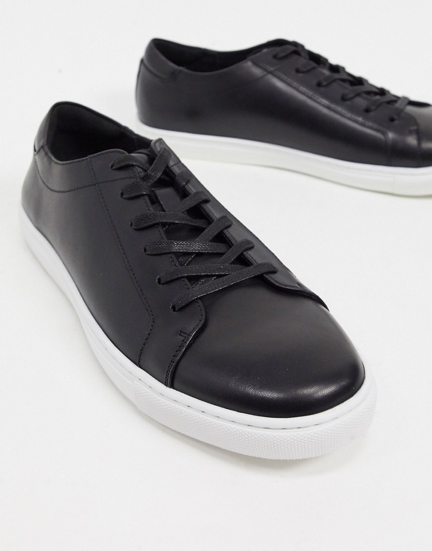 Kenneth Cole tyler slip on sneakers in black leather