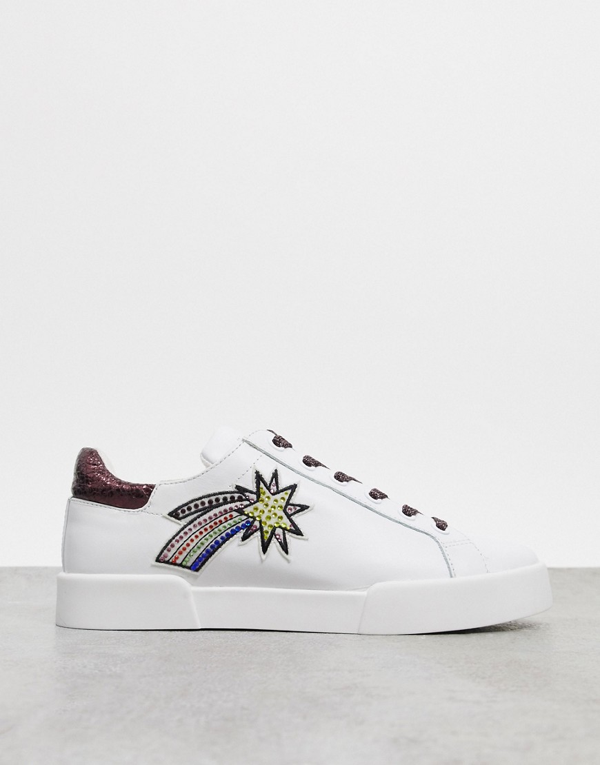 Kenneth Cole tyler space lace up sneakers in white leather