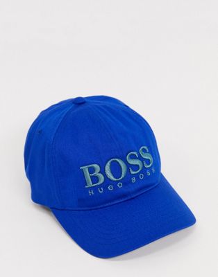 фото Кепка с логотипом boss-синий