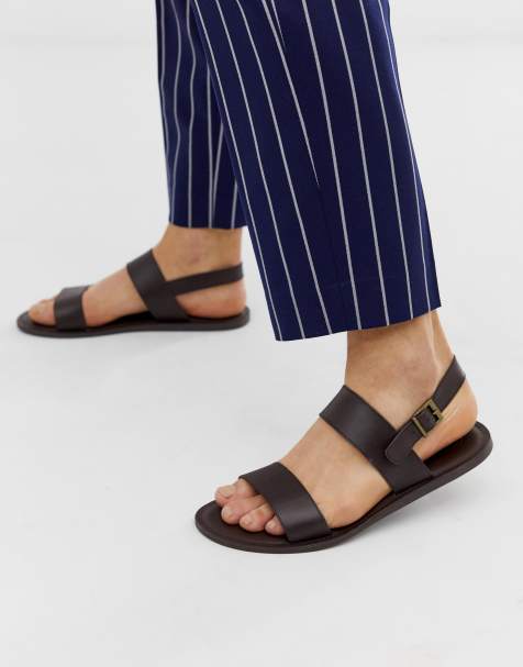 tan buckle sandals