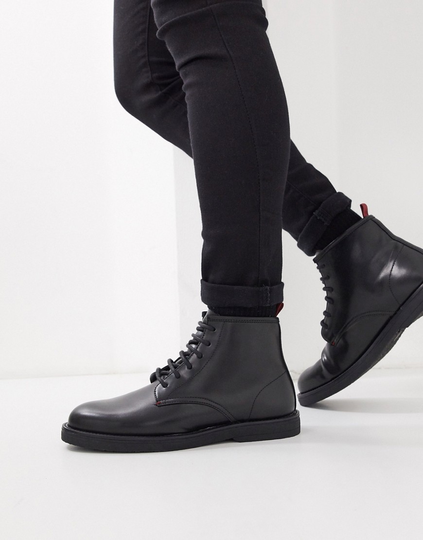 KG by Kurt Geiger lace up boot in black