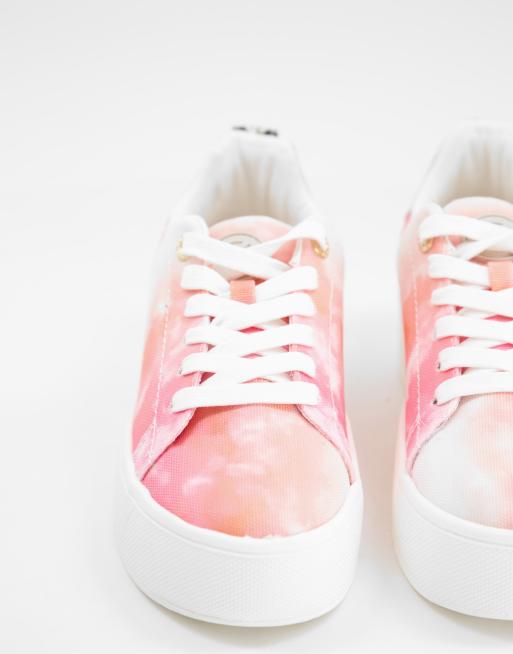 KG By Kurt Geiger - Lighter - Sneakers met logo en plateauzool in roze met kleurverloop - PINK