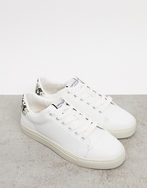 KG by Kurt Geiger lister lace up trainers in white