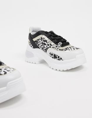 kurt geiger leopard trainers