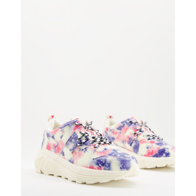 wcn3Z Donna KG by Kurt Geiger - Loaded - Sneakers in tessuto riciclato multicolore effetto tie dye