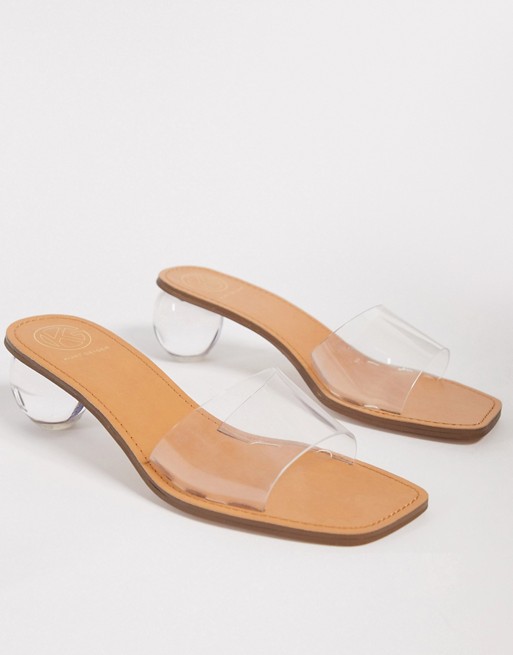 KG by Kurt Geiger London Plastique clear heeled sandals