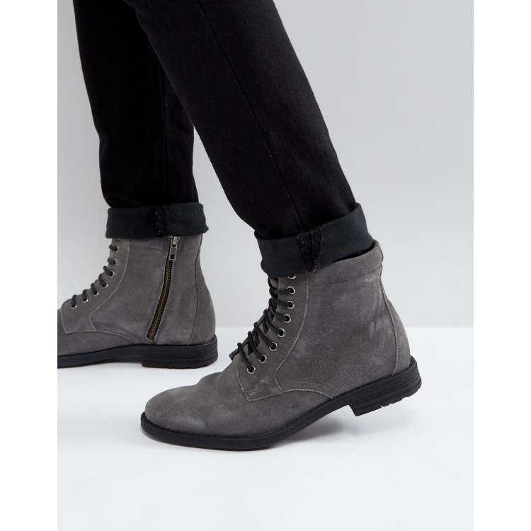 Kg by kurt geiger military lace up boots black hotsell