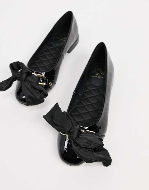 Kurt geiger black flats sale