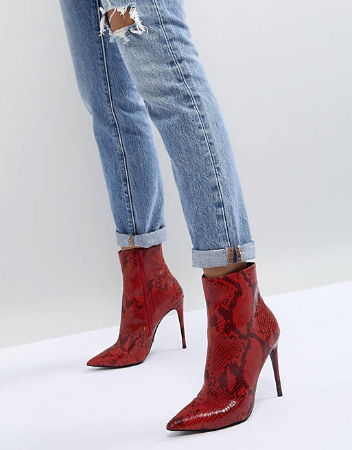 KG By Kurt Geiger Ride Snake Print Ankle Boots