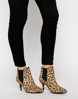 kurt geiger leopard print boots