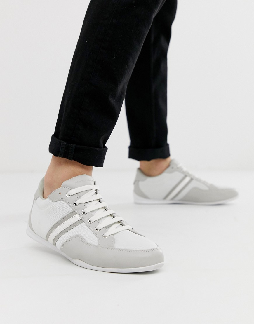 KG by Kurt Geiger stripe trainers in white