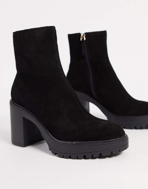 Kurt geiger black store suede ankle boots