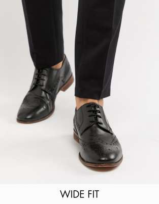 wide fit leather shoes