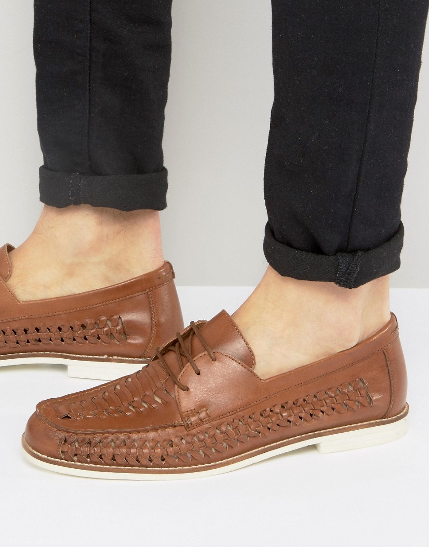 KG By Kurt Geiger Woven Shoes In Tan Leather