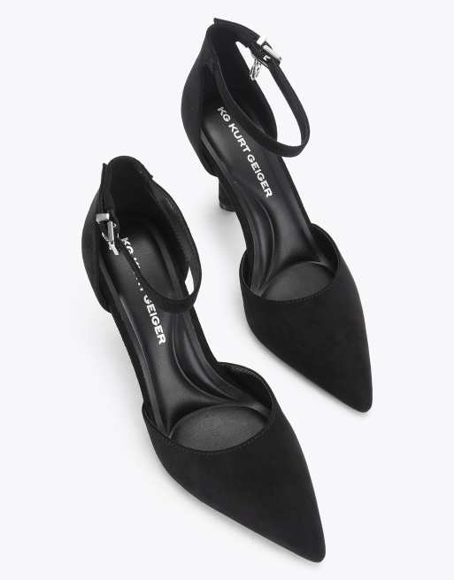 KG Kurt Geiger Adina 2 part heeled shoes in black, 2 of 4