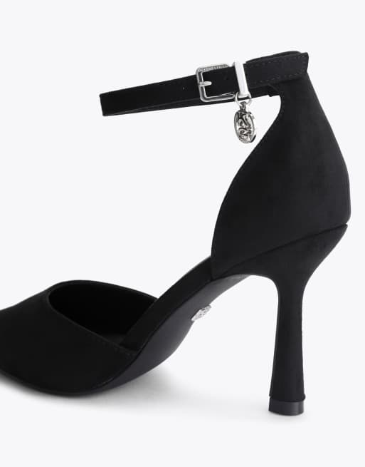 KG Kurt Geiger Adina 2 part heeled shoes in black, 3 of 4