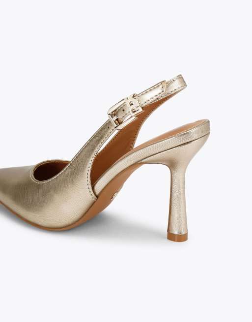KG Kurt Geiger Adina heeled shoes in gold, 3 of 4
