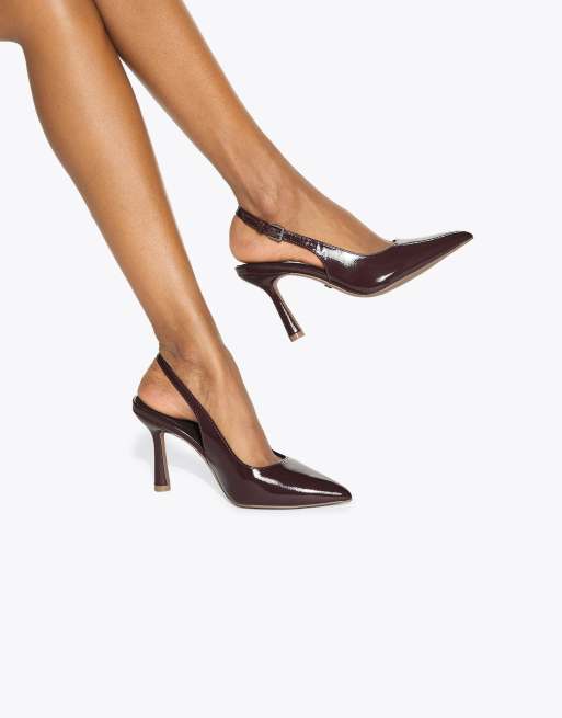 KG Kurt Geiger Adina heeled shoes in wine, 3 of 4