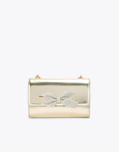 KG Kurt Geiger Adore clutch in gold - view 1