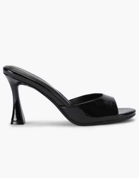 KG Kurt Geiger Aero mule heeled sandals in black - view 1