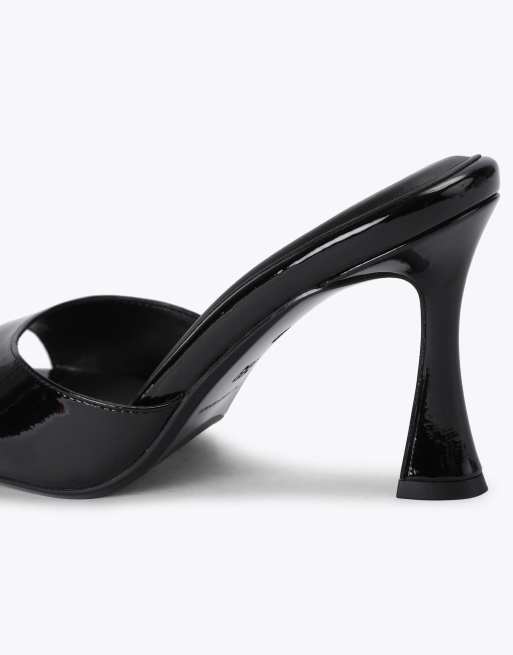 KG Kurt Geiger Aero mule heeled sandals in black, 3 of 4