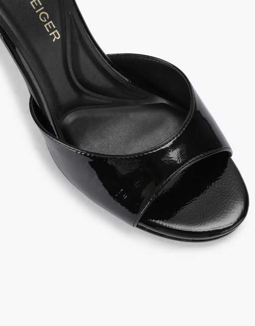 KG Kurt Geiger Aero mule heeled sandals in black, 4 of 4