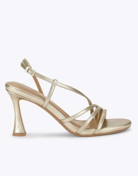 KG Kurt Geiger Aero sandal casual heeled sandals in gold - view 1