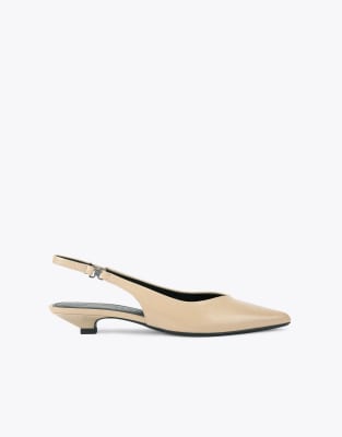  Agatha heeled shoes in bone