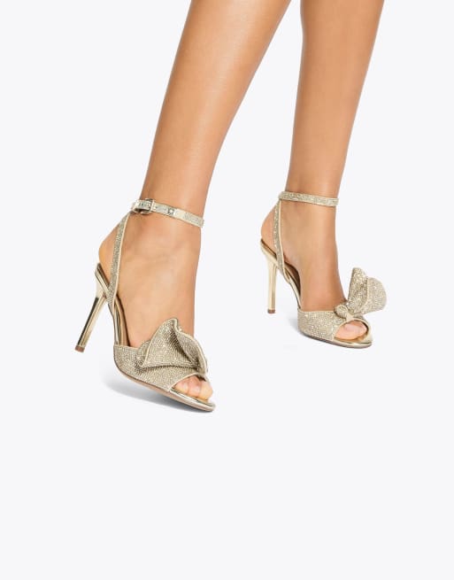 KG Kurt Geiger Allegra heeled sandals in gold, 3 of 4