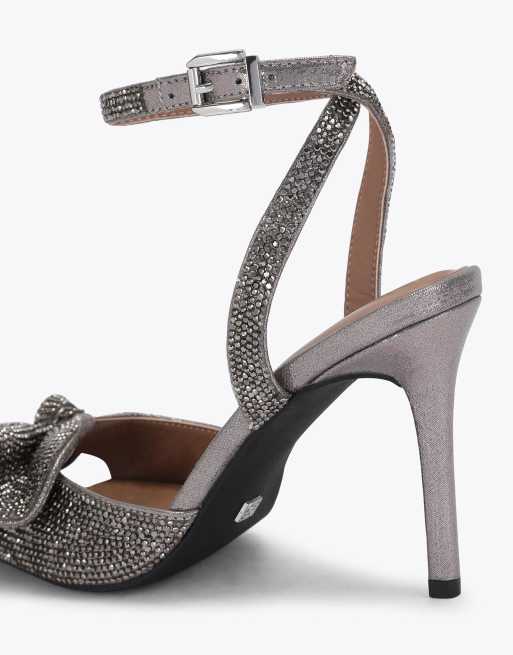 KG Kurt Geiger Allegra heeled sandals in pewter, 3 of 4