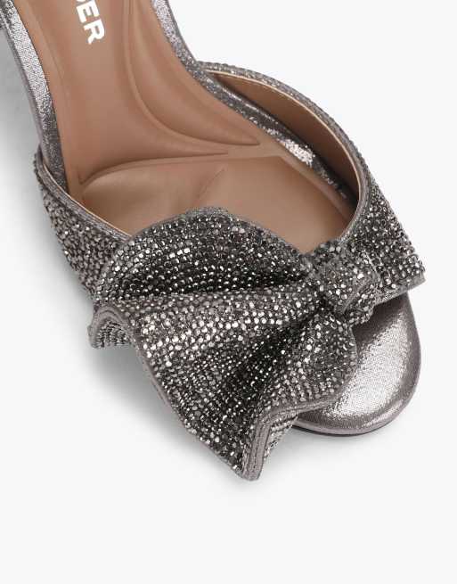 KG Kurt Geiger Allegra heeled sandals in pewter, 4 of 4