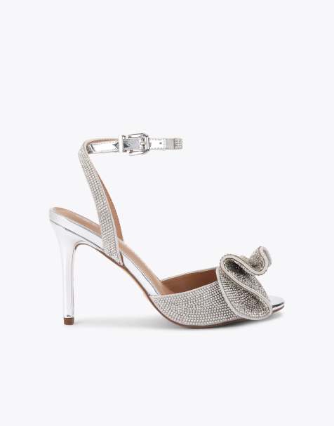 KG Kurt Geiger Allegra heeled sandals in silver - view 1