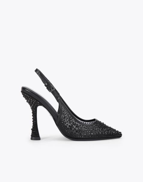 KG Kurt Geiger Aria gem heeled shoes in black - view 1