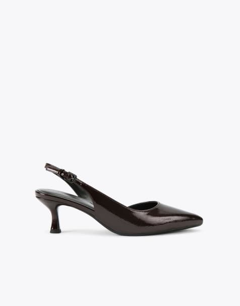KG Kurt Geiger Aria low2 heeled shoes in wine - view 1