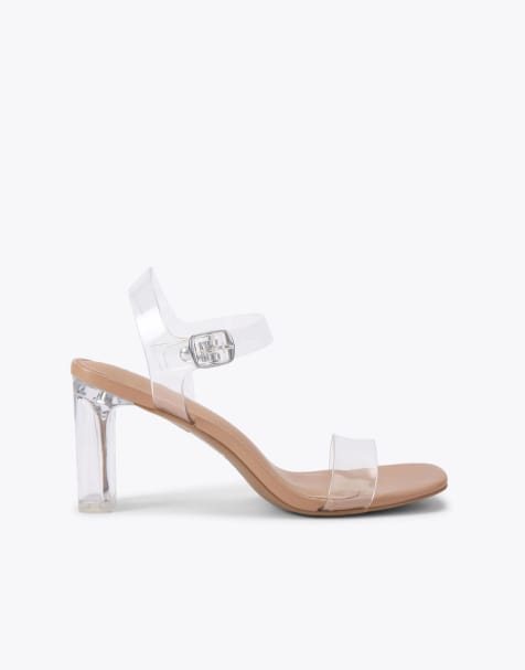 KG Kurt Geiger Ashy heeled sandals in camel - view 1