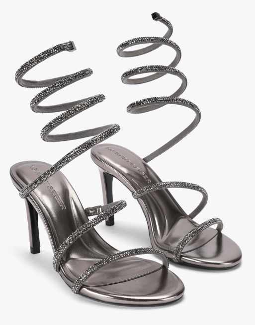 KG Kurt Geiger Athena heeled sandals in pewter, 2 of 4