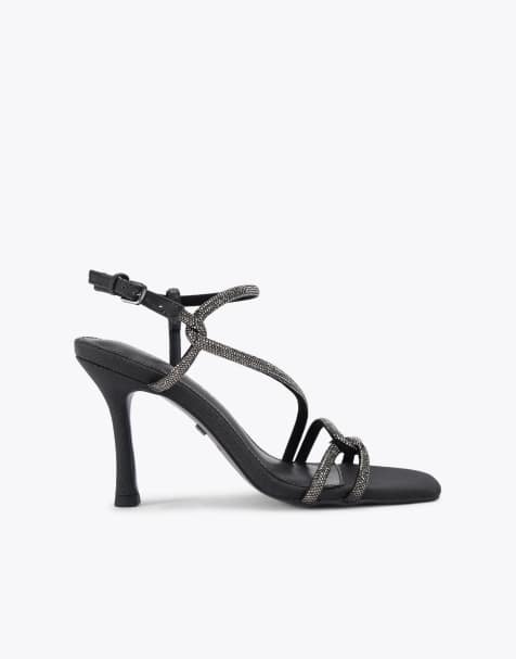 KG Kurt Geiger Audrey high heeled sandals in black - view 1