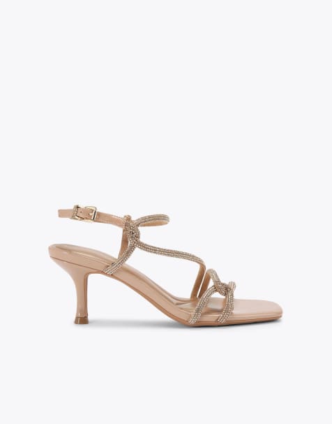 KG Kurt Geiger Audrey2 heeled sandals in camel - view 1